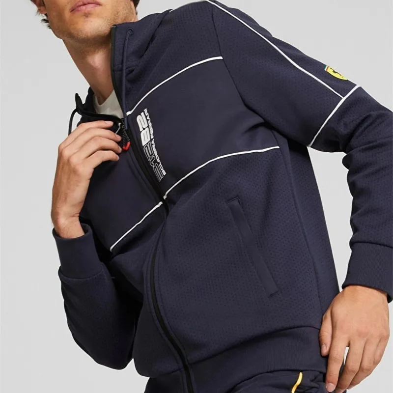 PUMA FERRARI RACE Jackets Men Navy Blue-1