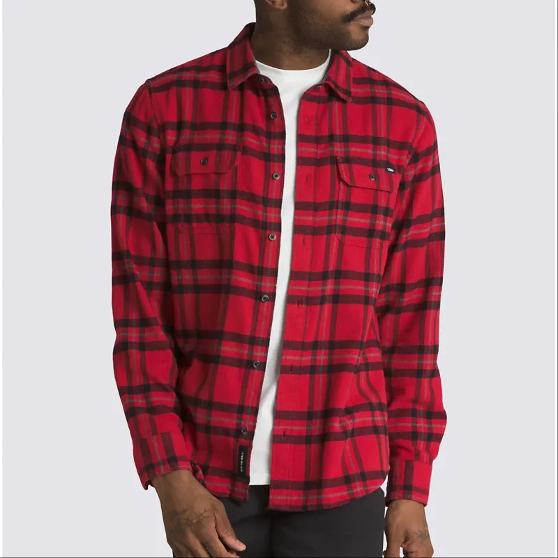 Vans Westminster Shirts Men Red-2
