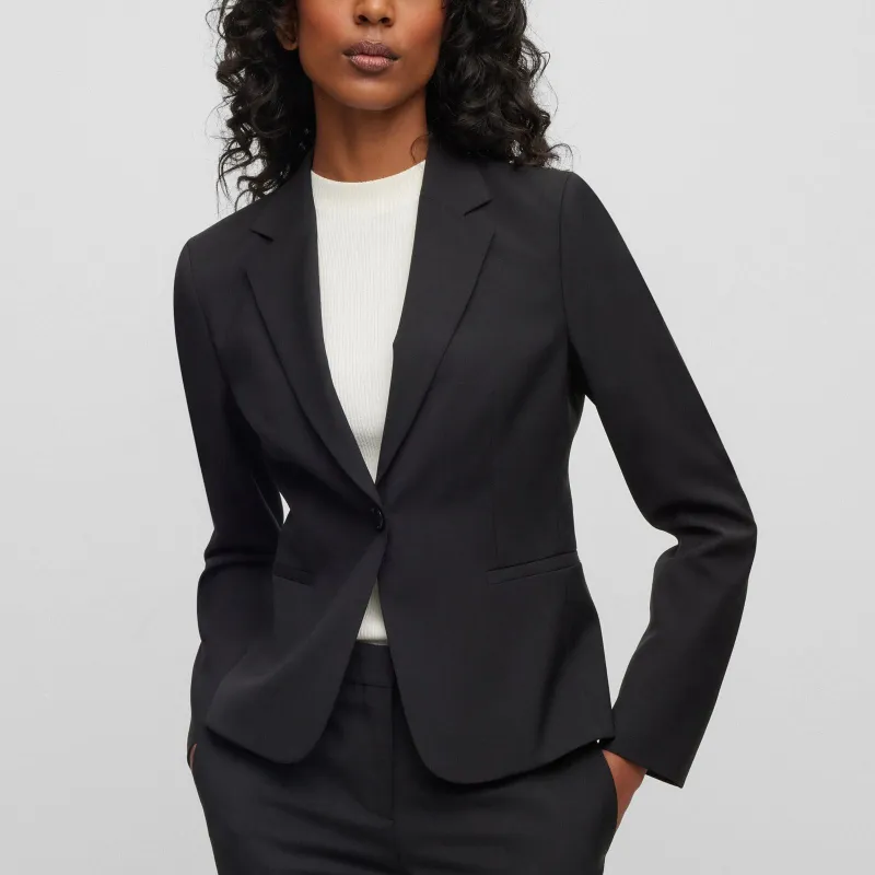 HUGO BOSS Single breasted Notch lapels Blazer-2