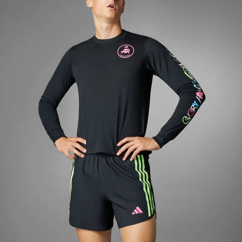 Adidas Free Shipping With AdiClub Own The Run Adidas Runners Long Sleeve Tee Gender Neutral-3