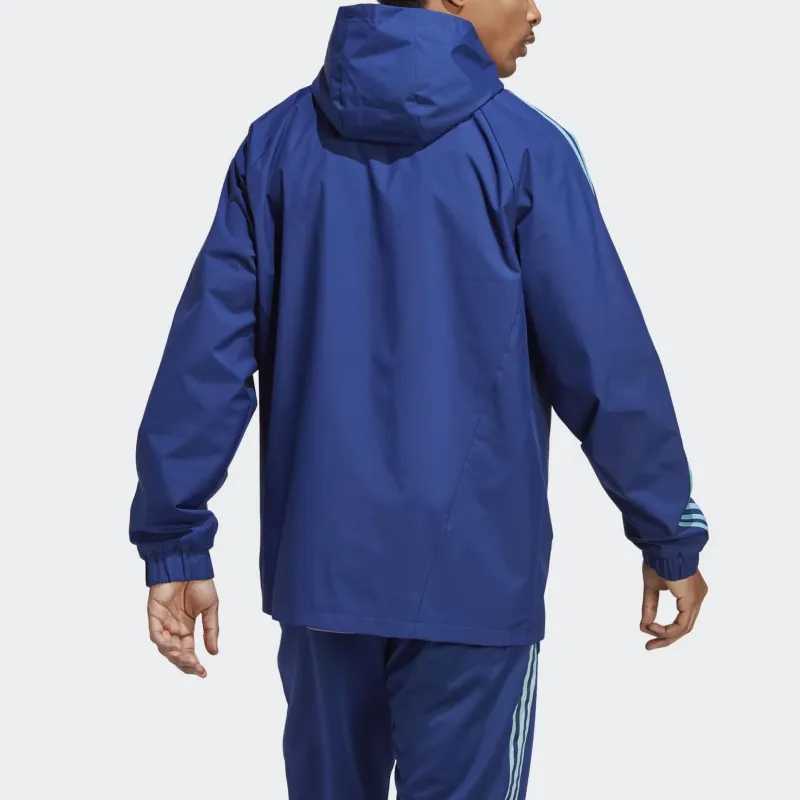 Adidas Tiro Warm Windbreaker Trench Coat Men's Victory Blue-2
