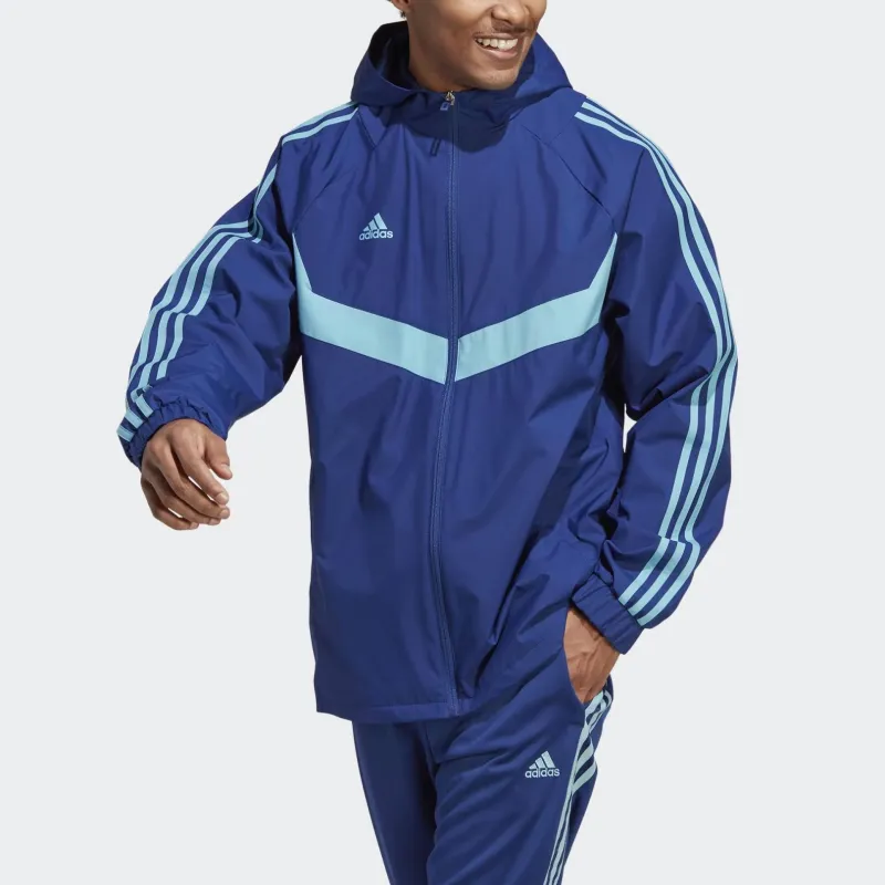 Adidas Tiro Warm Windbreaker Trench Coat Men's Victory Blue-1