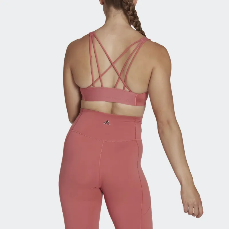 Adidas Coreflow Medium-Support Bra Sports Underwear Women's Pink-3