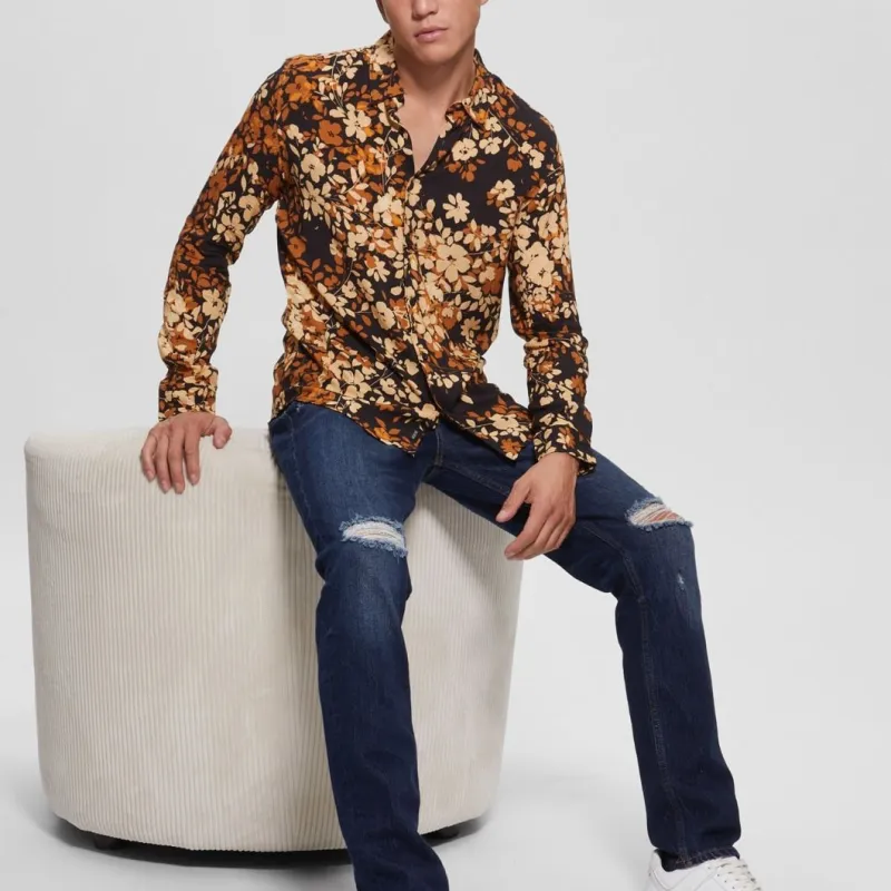 GUESS Eco Urban Bloom Shirt Shirt Men's Multicolor-2