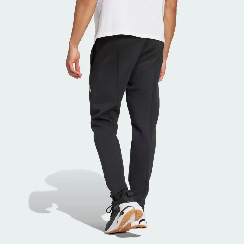 Adidas Benfica Seasonal Doubleknit Tracksuit Bottoms Knitted Sports Pants Men's Black-2