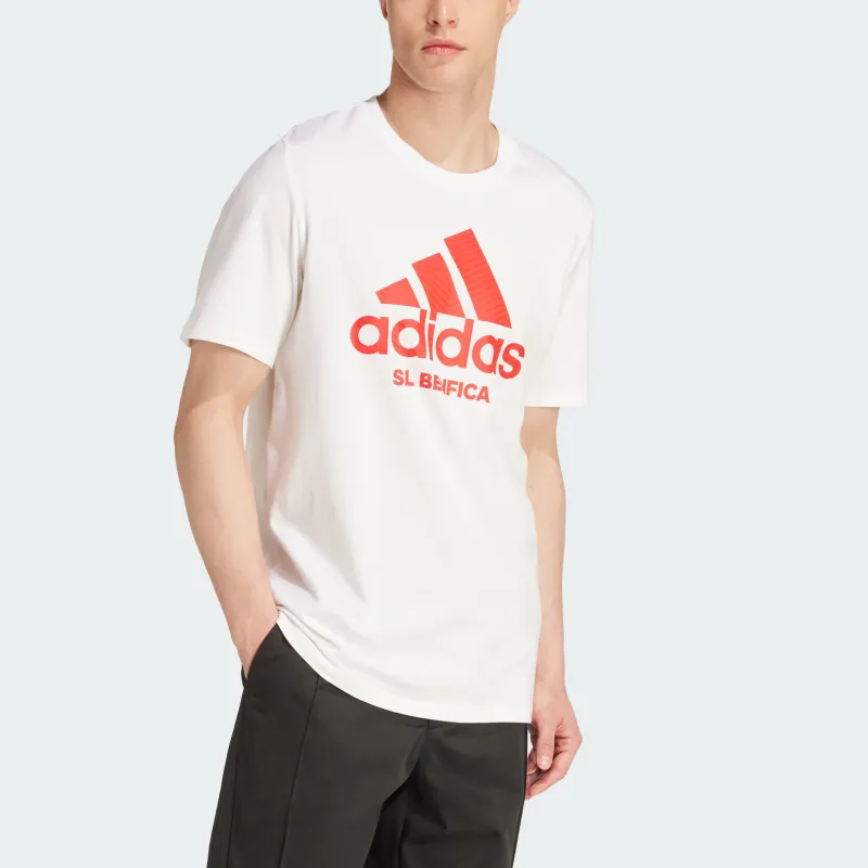 Adidas Benfica Seasonal Graphic T-Shirt Men's White-3