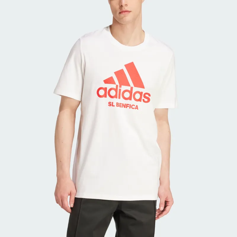 Adidas Benfica Seasonal Graphic T-Shirt Men's White-1
