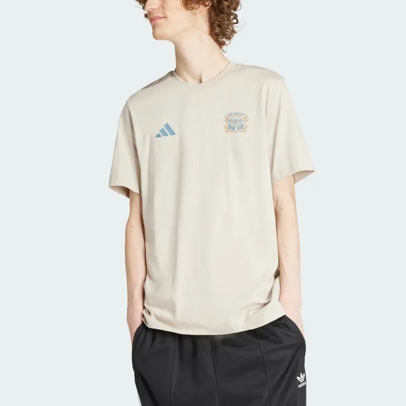 Adidas Wiesn Football Graphic T-Shirt Men's Ivory-1