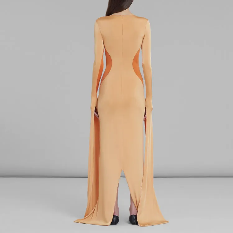 MARNI Long-Sleeved Dresses Women's Orange-2