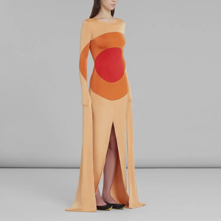 MARNI Long-Sleeved Dresses Women's Orange-1
