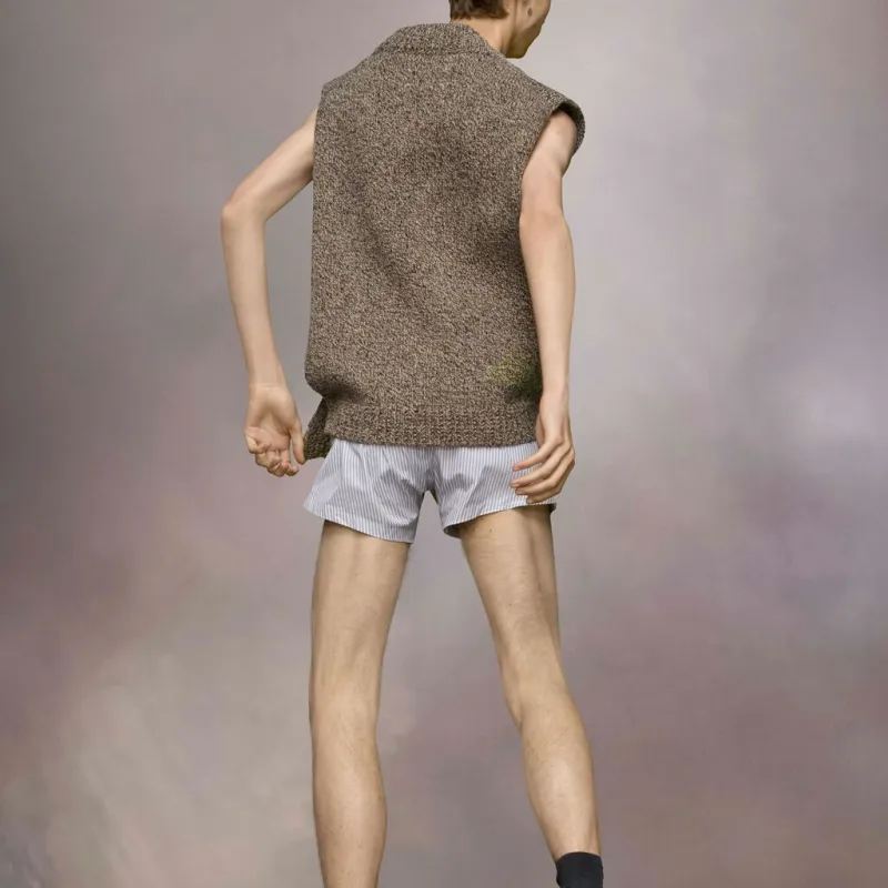 Maison Margiela V-Neck Sleeveless Cardigan-2