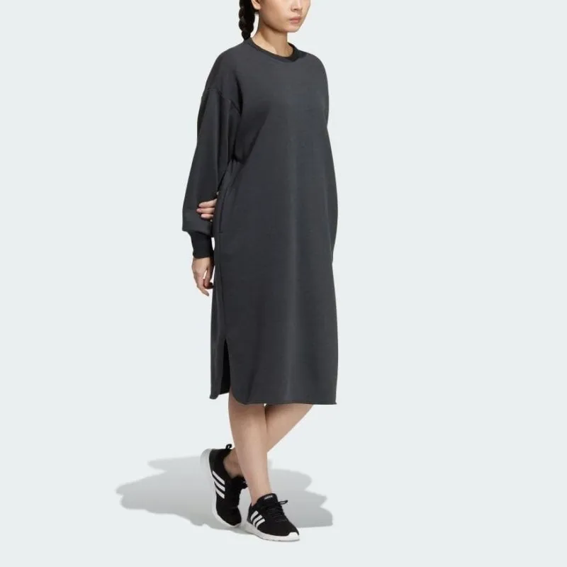 Adidas Long-Sleeved Dresses Women's Gray-3