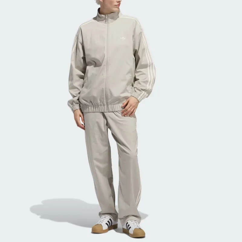 Adidas Originals Skateboarding Sst Track Pants Casual Pants Unisex Gray White-4