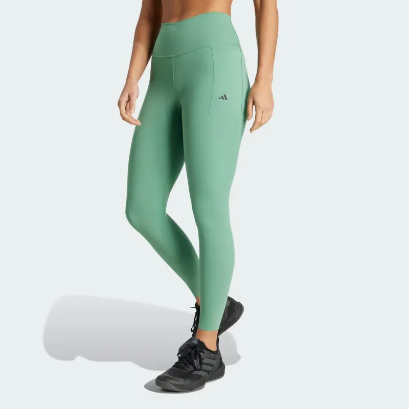 Adidas Free Shipping With AdiClub Optime Luxe 7/8 Leggings-1