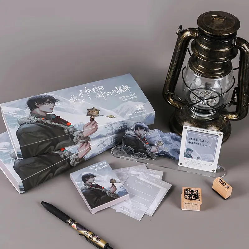 GUANGBO x DAOMUBIJI Sticky Note Set Little Brother, Zhang Qiling Merch, Anime Official Valley Acrylic Stands-1