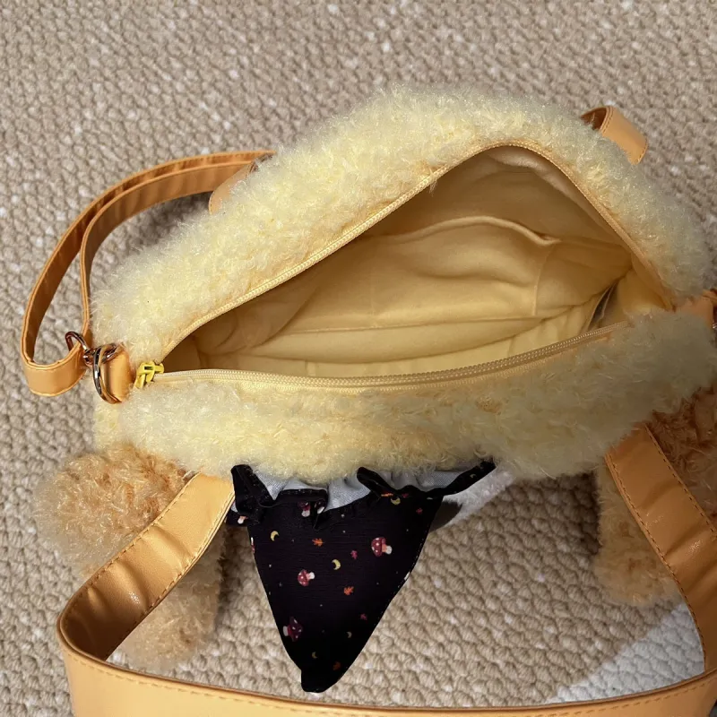 Disney 2024 Halloween Cookie Ann CookieAnn Large Face Bag Crossbody Compatible Dolls Plush Doll Small Size High-2