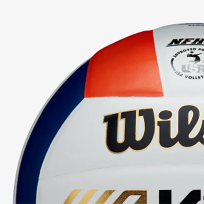Wilson Size 5 Volleyball Unisex Orange White Blue-2