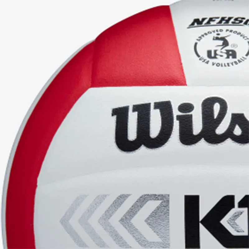 Wilson Size 5 Volleyball Unisex Red White-1