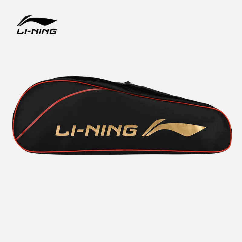 LiNing Badminton Racket Bags 2 Pcs Pack Sports Shoulder Bag Black Unisex-1