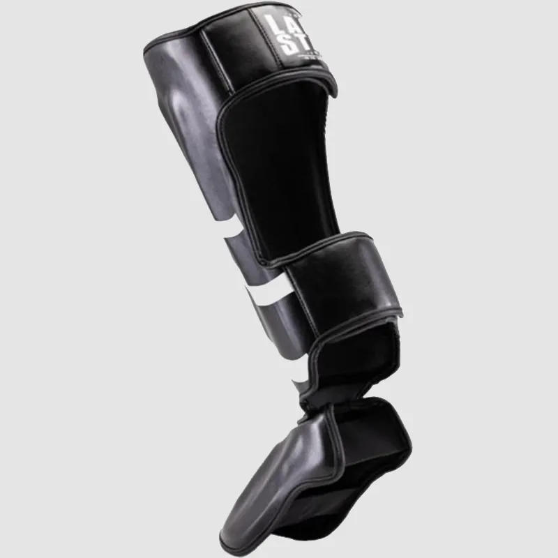 LARA STAR Boxing Leg Protection PU One Piece Molding Liner EVA Unisex Black-1