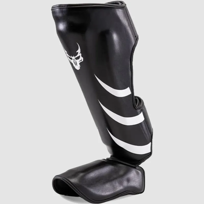 LARA STAR Boxing Leg Protection PU One Piece Molding Liner EVA Unisex Black-4