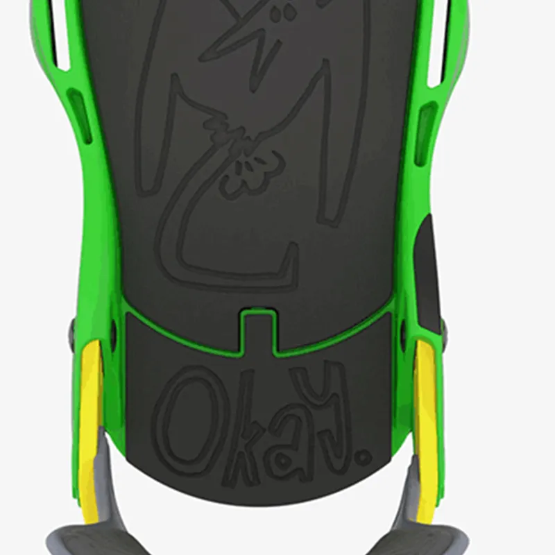 Deeluxe Ski Bindings M L Single Snowboard Freestyle Colorful Green-4