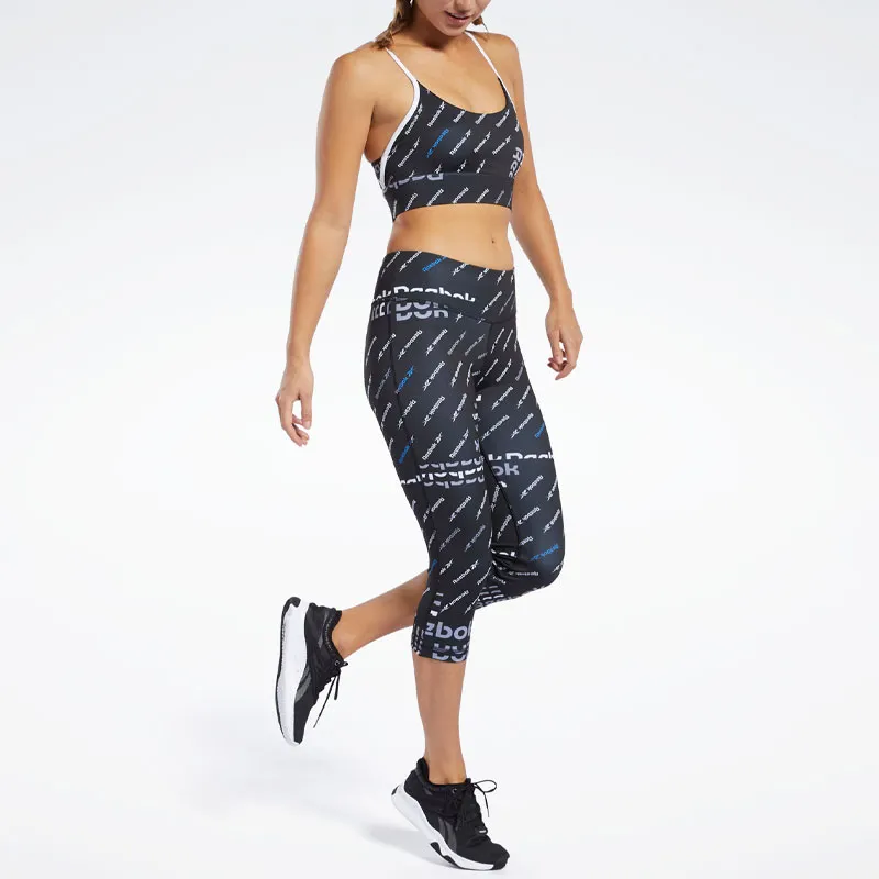 Reebok WORKOUT READY AOP Athletic Trousers Women's Black-4