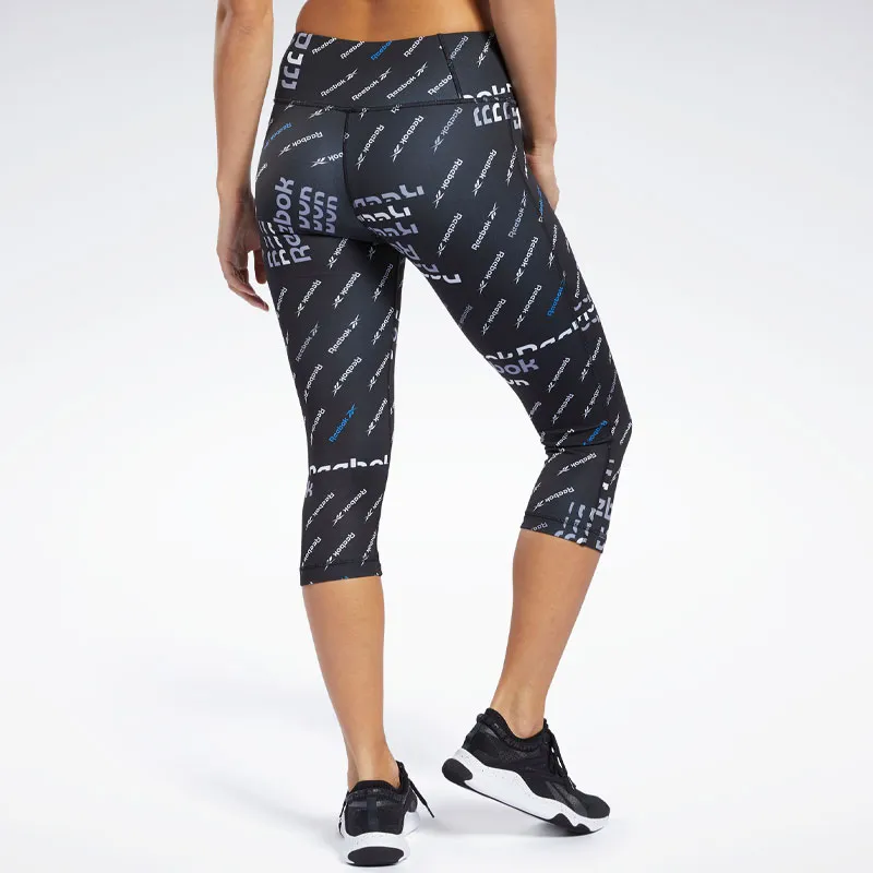 Reebok WORKOUT READY AOP Athletic Trousers Women's Black-3