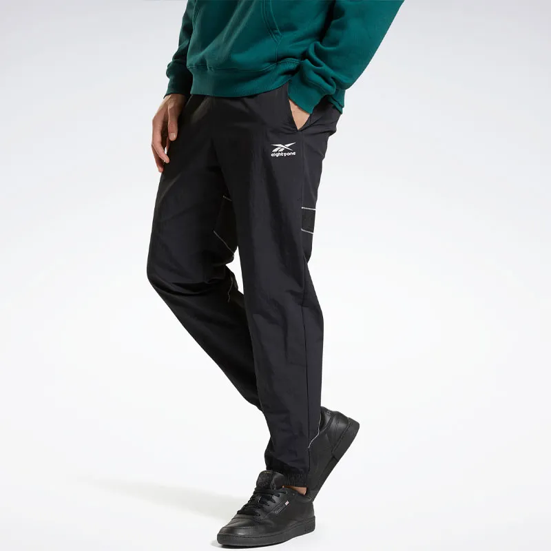 Reebok X EIGHTYONE 81 WOVEN VECTOR Knitted Sports Pants Unisex Black-1