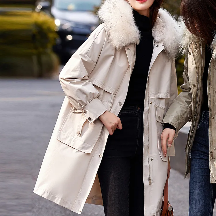【dme】 Parka Coats Women's Ivory White-1