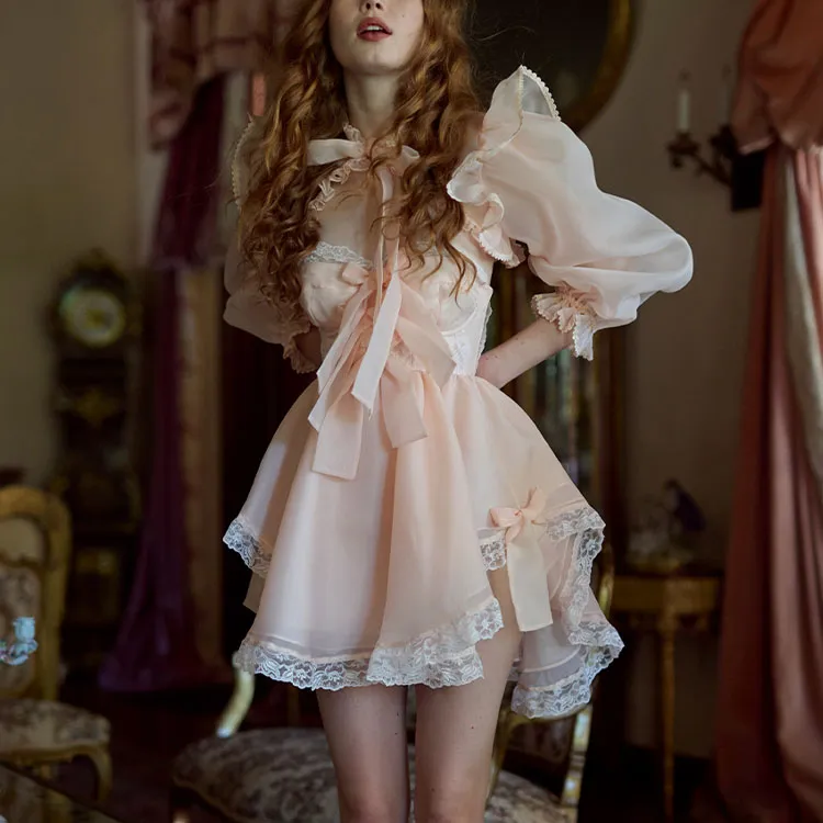 Selkie Long Sleeved Dresses Women's Sandstone Pink-2