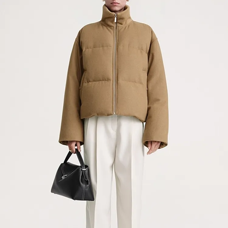 TOTEME Flannel Puffer Jacket-1