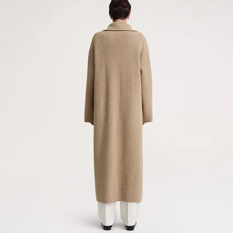 TOTEME Drop-shoulder Ribbed-knit Cardigan-3