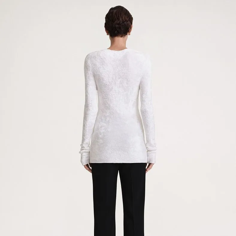 TOTEME Slim Chenille knit Top-3