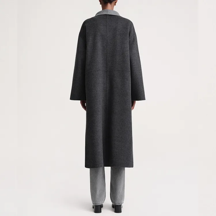 TOTEME Signature Wool cashmere Coat-3