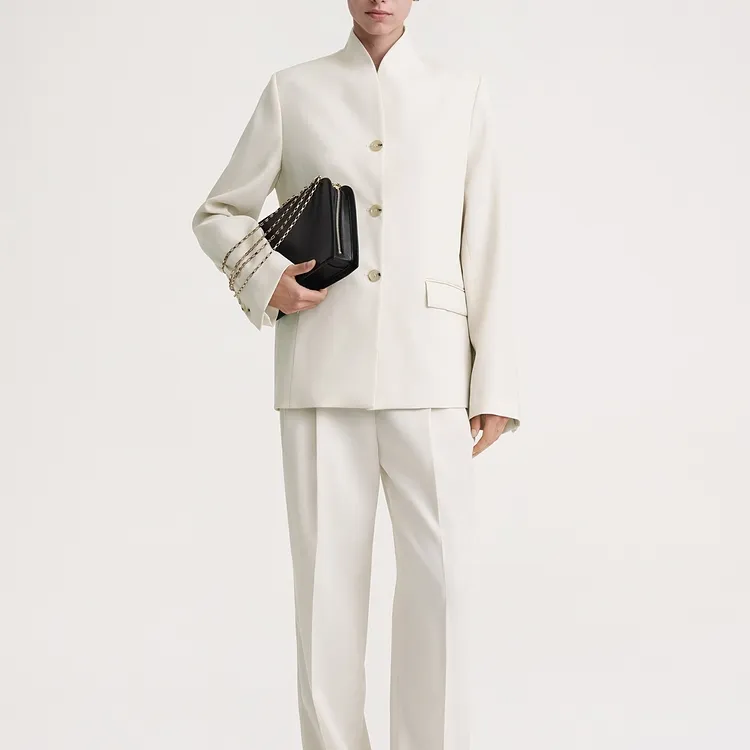 TOTEME No lapels Single breasted Blazer-2