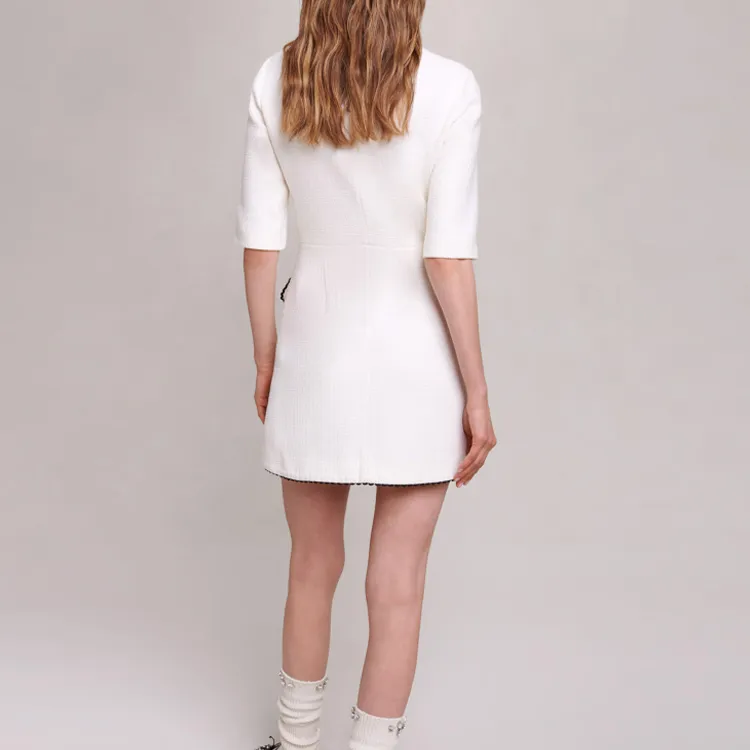Maje V neck Button up Minidress-2