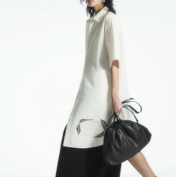COS Short Sleeved Dresses Women's White-5