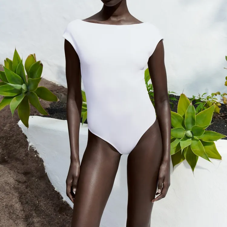ZARA Bodysuits Women's White-2