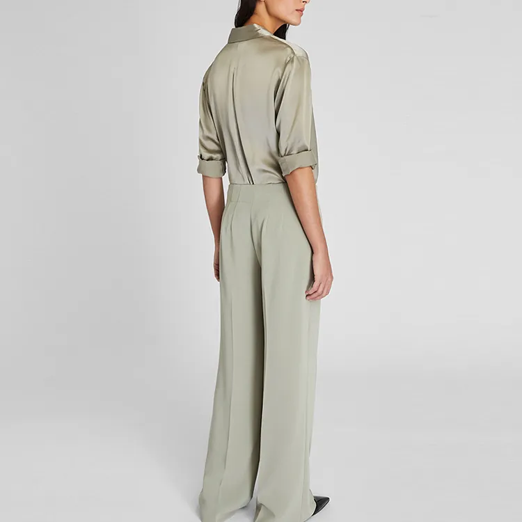 CLUB MONACO Suit Trouser Women's Gray Green-2