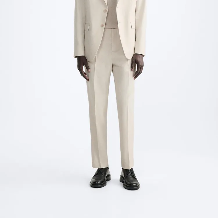 ZARA Suit Trouser Men's Raw White-4
