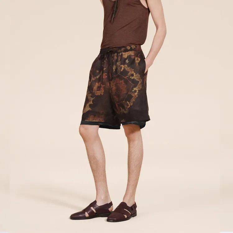 ZARA Casual Shorts Men Red-5
