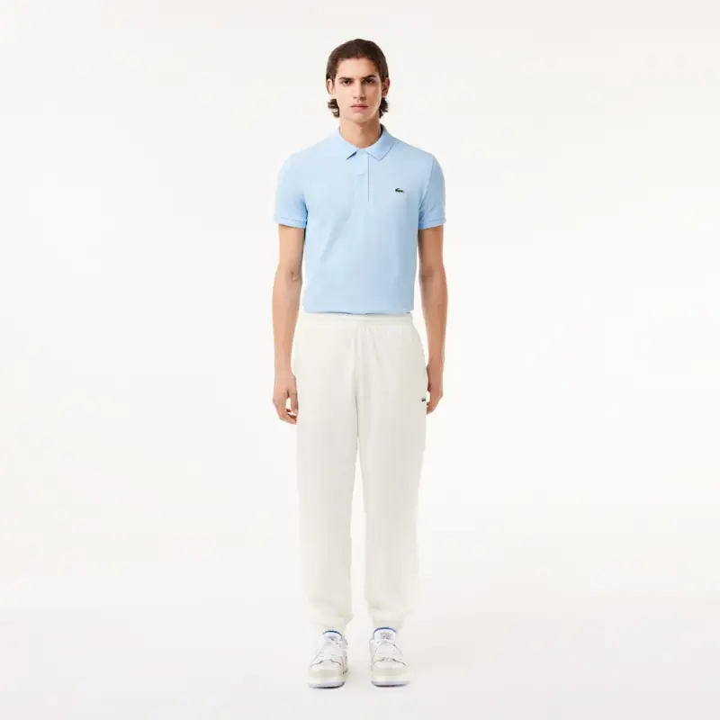 LACOSTE Knitted Sports Pants Men's White-2