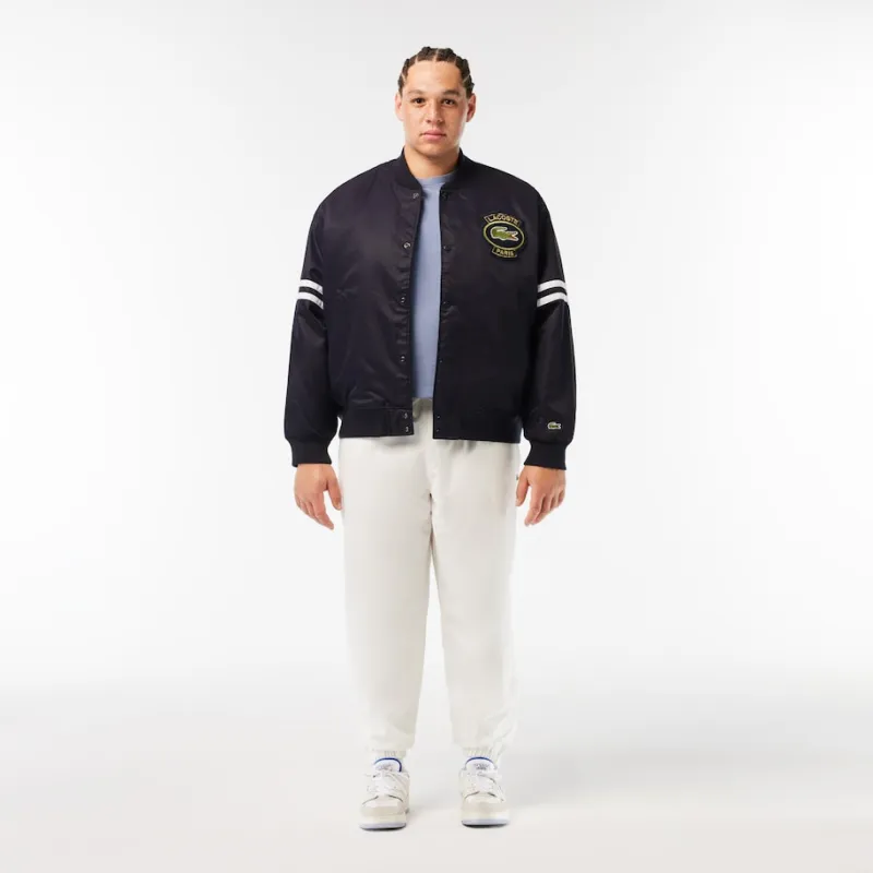 LACOSTE Knitted Sports Pants Men's White-4