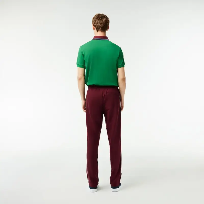 LACOSTE Knitted Sports Pants Men's Brown Red-2