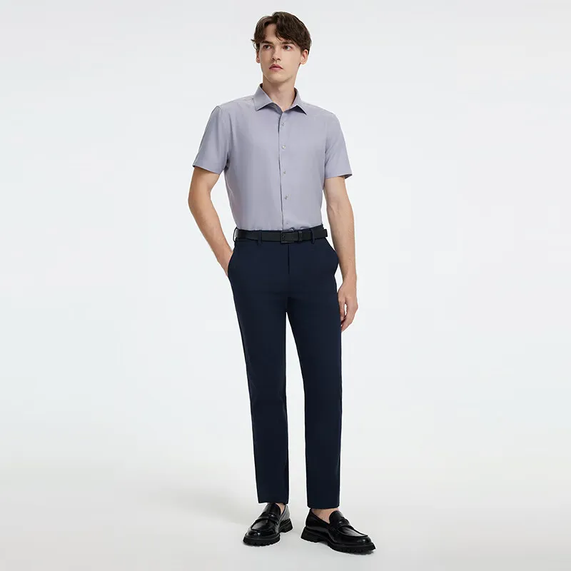 Jiumuwang Men's Pants Expert Suit Trouser Men's Navy Blue-3