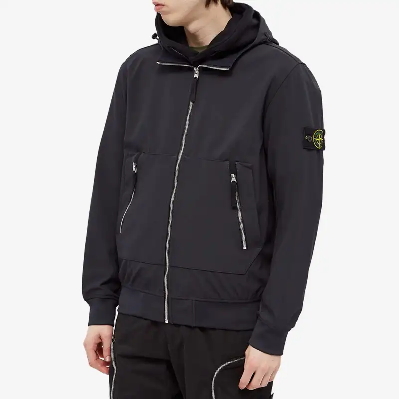 STONE ISLAND Jackets Coats Men's Black-2