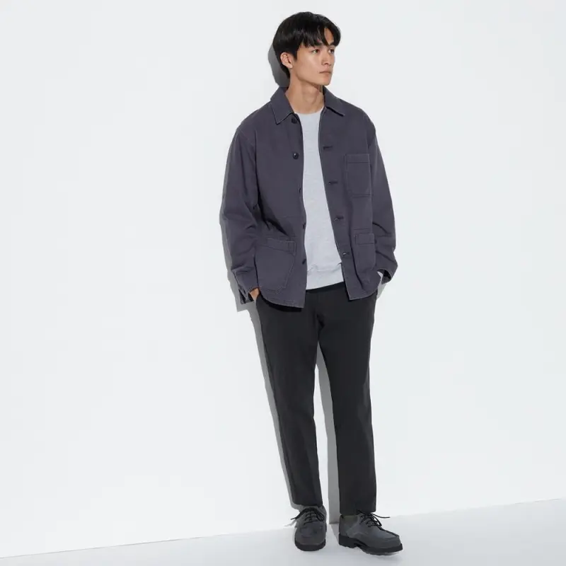 UNIQLO Jackets Coats Men's Asphalt Gray-1