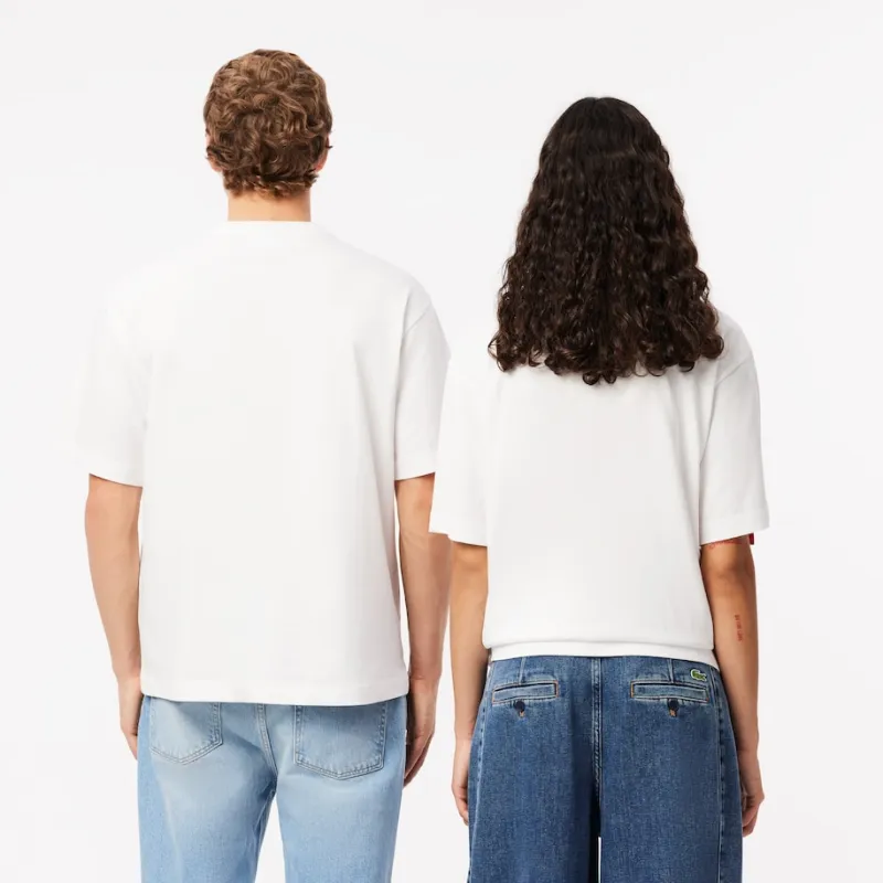 LACOSTE Logo appliquéd T shirt-3