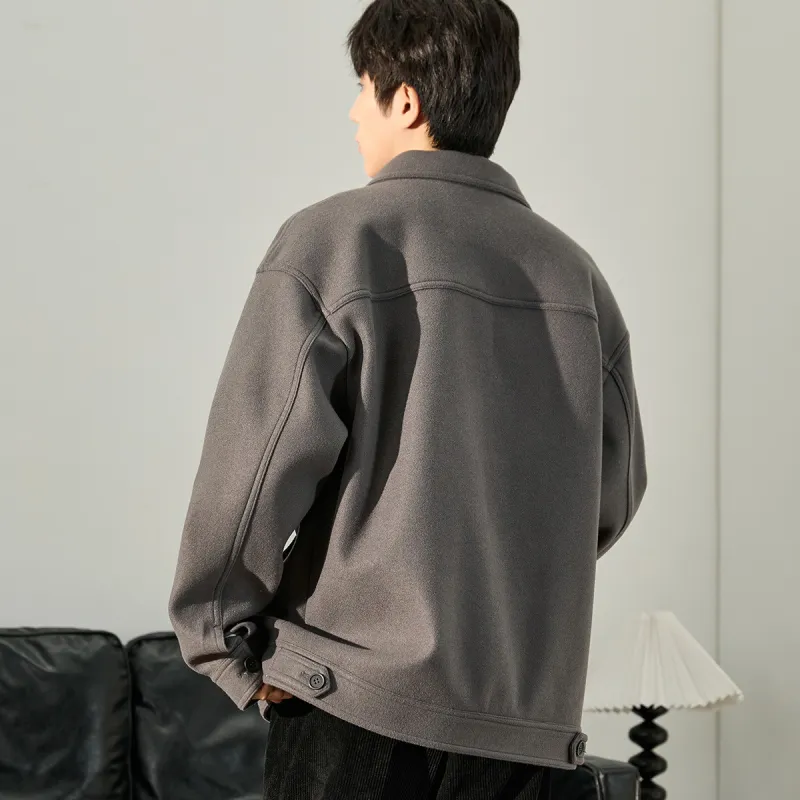 Tonlion Jackets Men Dark Gray-5